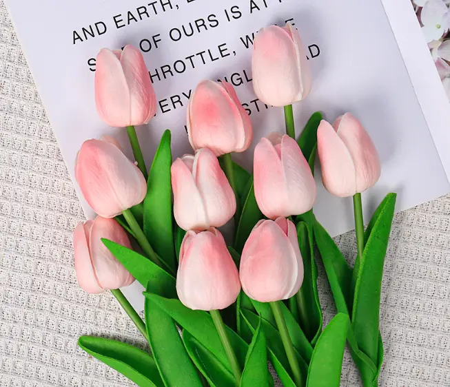 1 pcs Artificial flower with leaf cake topper