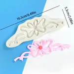 Ribbon bow Flower theme Decorative Silicone Mould