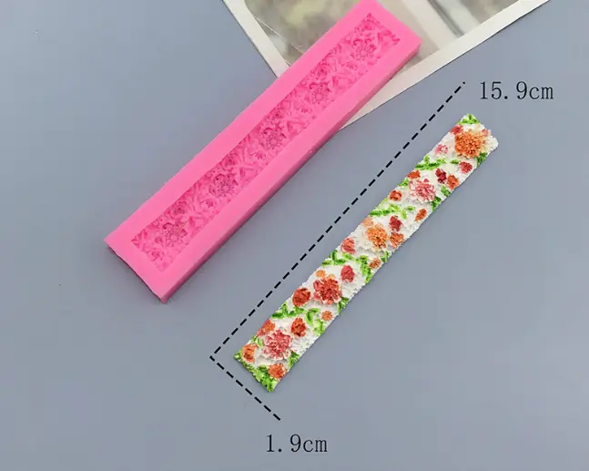 Flower Scroll Relief Border mould