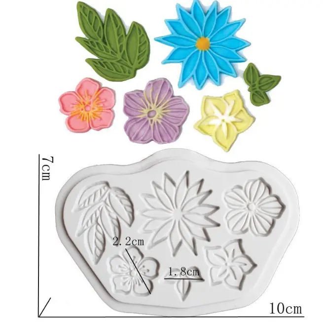 Rose Chrysanthemum Flower Silicone Mould