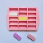 15 Cavity Chocolate Bar Rectangle Silicon Chocolate Mould
