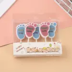 5 Pcs Baby feet cake candles