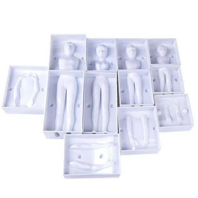 1 Set 3D Human Body Fondant Cake Decorating Tool Handmade Craft Clay Dolls mould set