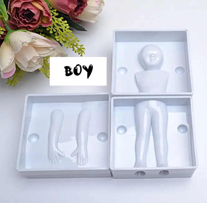 1 Set 3D Human Body Fondant Cake Decorating Tool Handmade Craft Clay Dolls mould set