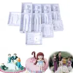 1 Set 3D Human Body Fondant Cake Decorating Tool Handmade Craft Clay Dolls mould set