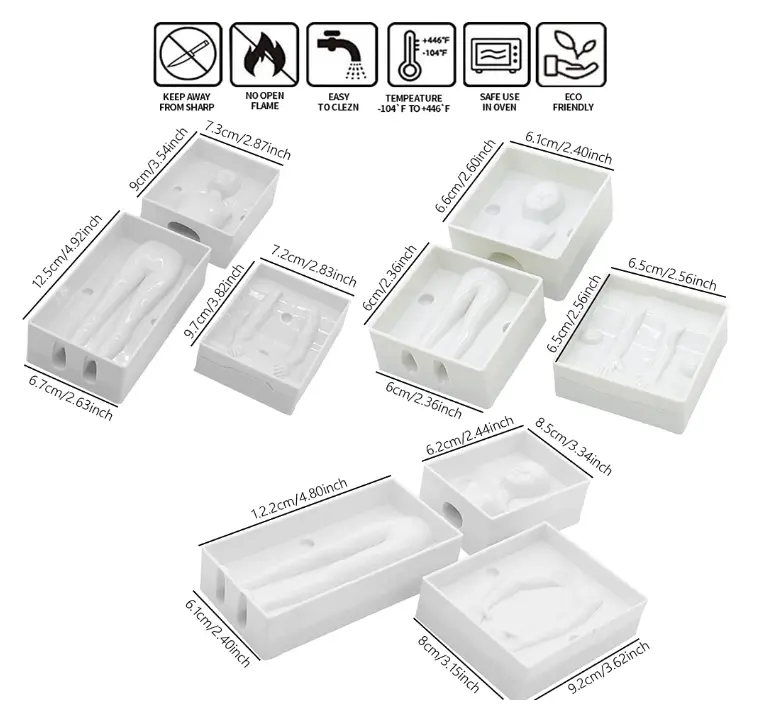 1 Set 3D Human Body Fondant Cake Decorating Tool Handmade Craft Clay Dolls mould set