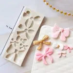 6 Cavity Cute Bow silicone mould