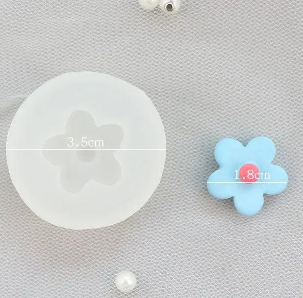 3D 5 Petal flower silicone mould