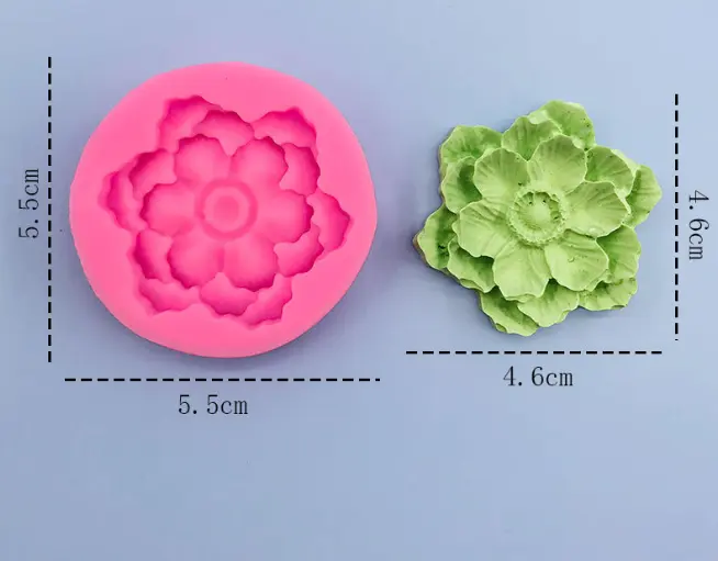 3D flower silicone mould style 5