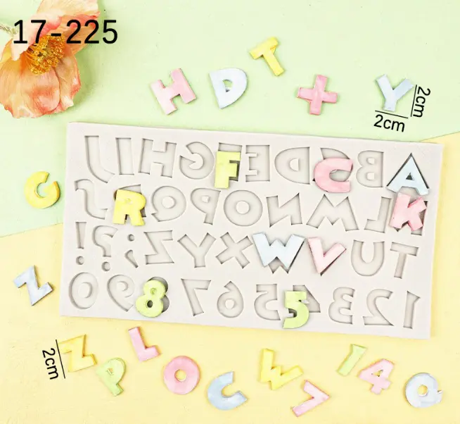 Alphabet Upper case Silicone Mould Style 5