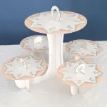 5 Plates Cupcake Display Stand Cake Holder Cupcake stand ( Peach )