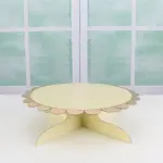 1 pcs Cake Stand Cardboard with Golden Boarder cake stand (Yellow)