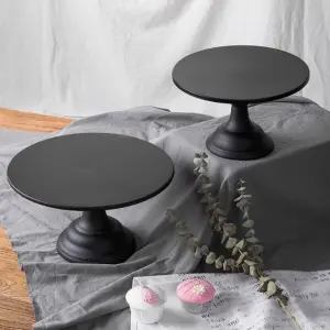 1 pcs Black Iron Matt Cake stand