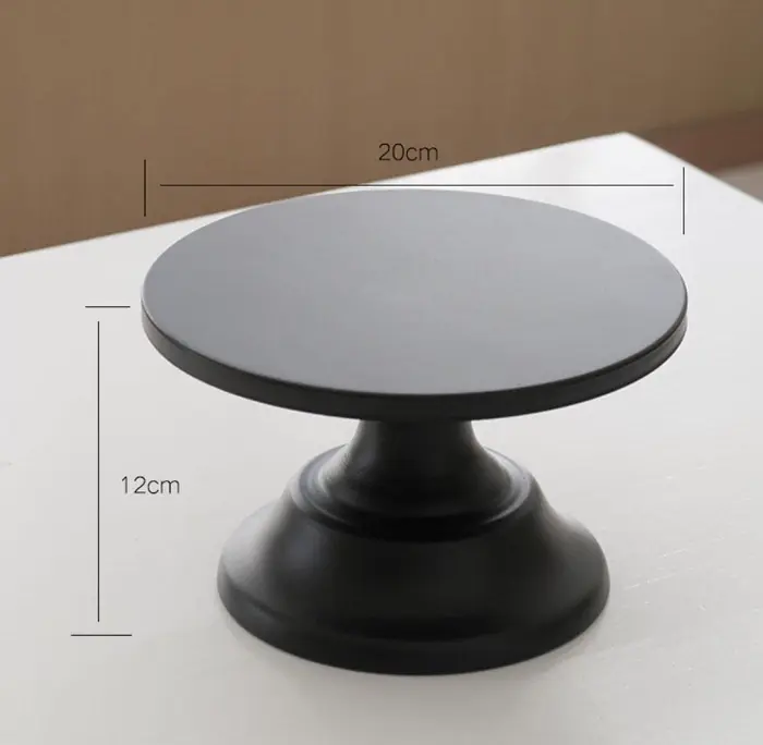 1 pcs Black Iron Matt Cake stand