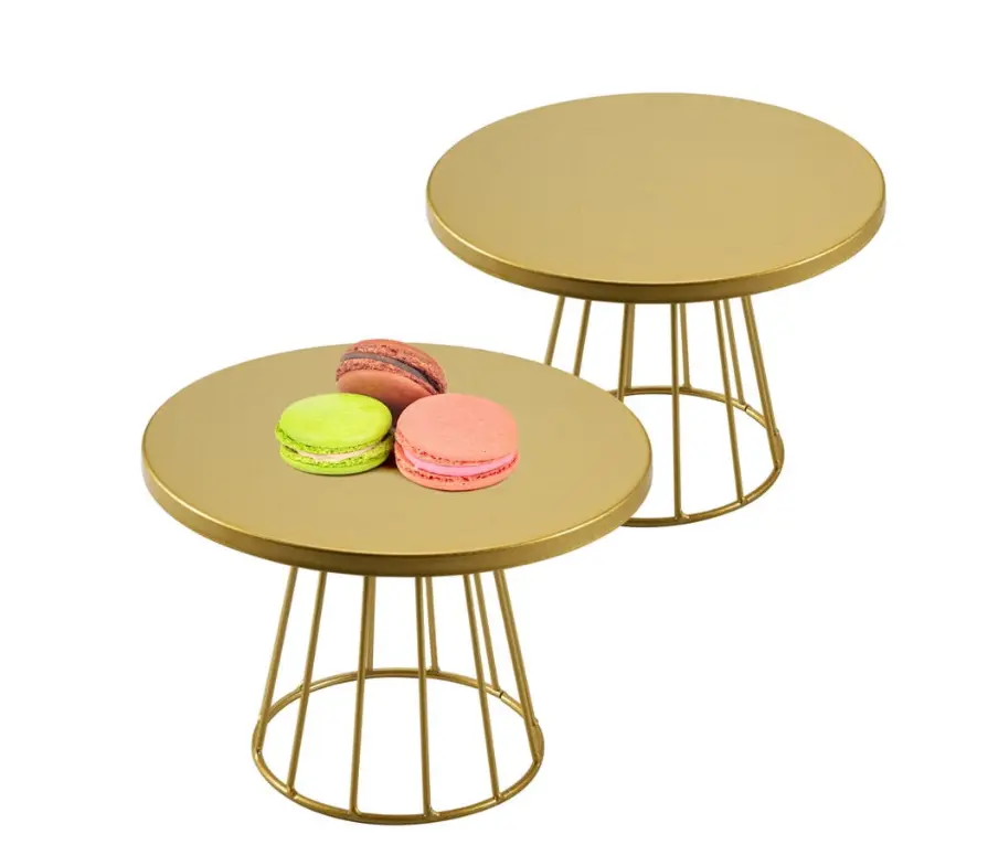 1 pcs Golden Iron Matt Cake stand Size large