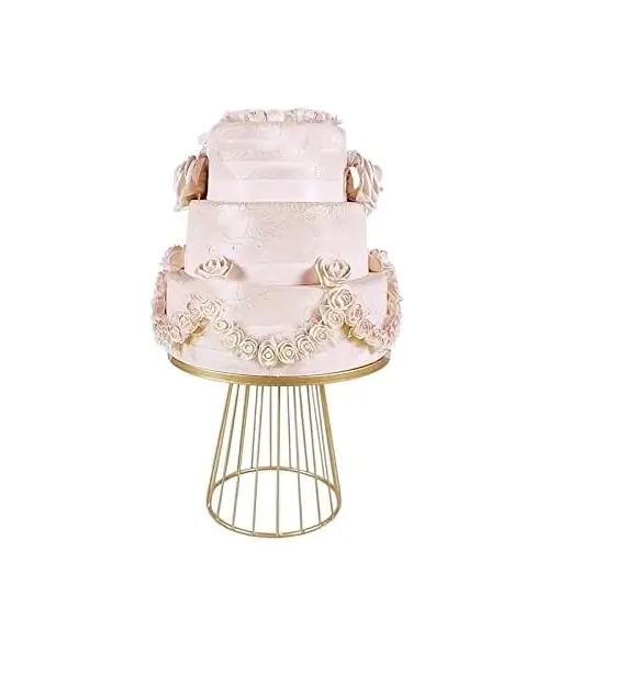1 pcs Golden Iron Matt Cake stand Size large