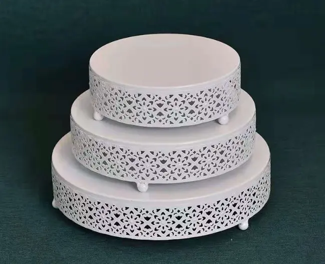 3 pcs Classic White Cake Stand,7.8''/9.8''/11.8'' Cake Stands for Dessert Table set