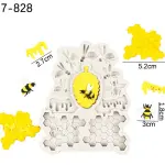 Honey bee Honey comb Texture silicone mould Style 2