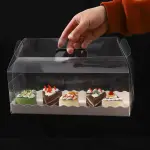 1 Pcs Transparent cake Box with Tray (27 x 11 X 8 cm )