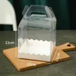 1 Pcs Transparent cake Box with Tray (11 x 11 X 11 cm )