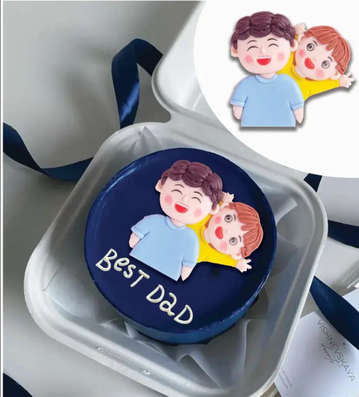 Father Daughter cake Toy topper