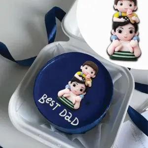 Father Son love cake Toy topper Style 2