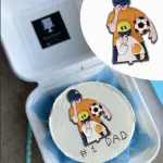 Father Son Football love cake Toy topper Style 4