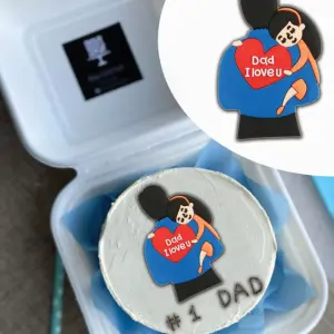 Dad i love you Father Daughter Love cake Toy topper
