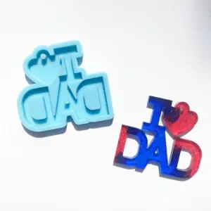 I Love dad silicone Mould