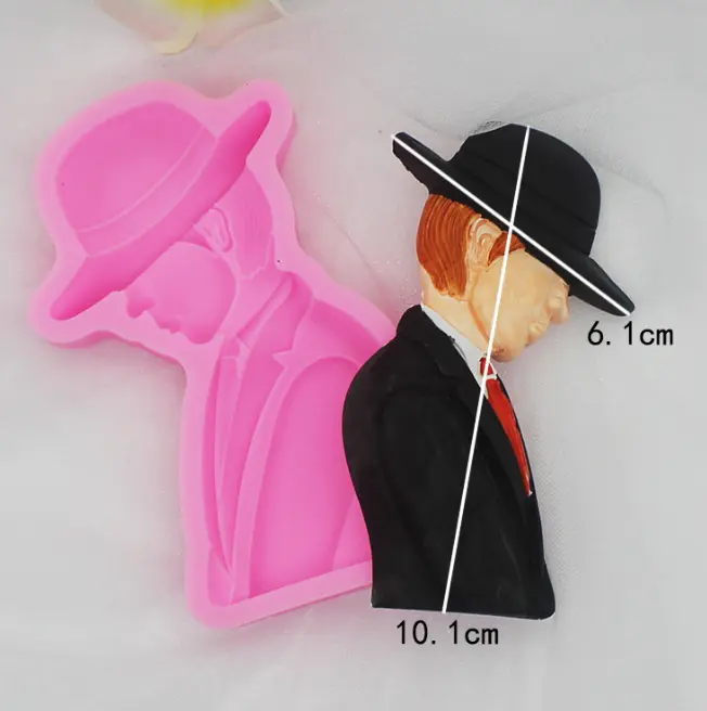 Man wearing Hat and Coat silicone Mould