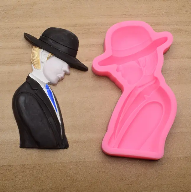 Man wearing Hat and Coat silicone Mould