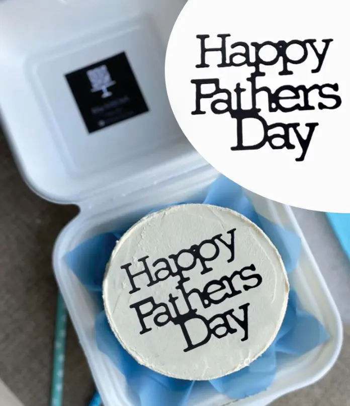 Happy fathers day acrylic cake topper Style 4