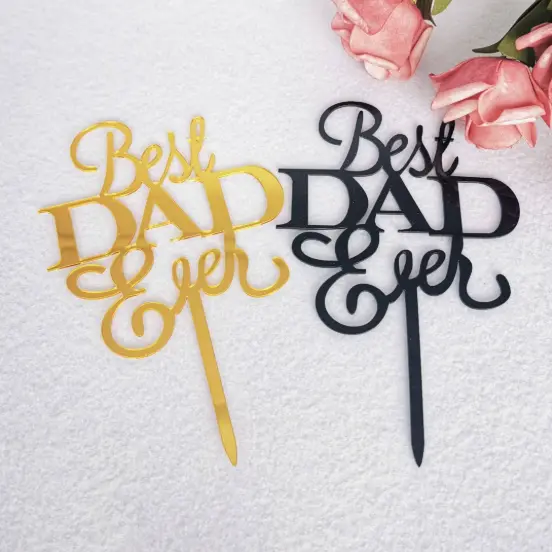 Best dad Ever cake topper Style 4
