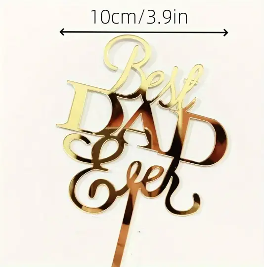 Best dad Ever cake topper Style 4