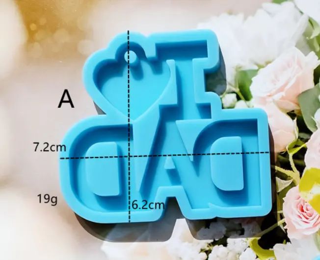 I Love dad silicone Mould