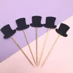 5 pcs Hat cake topper set
