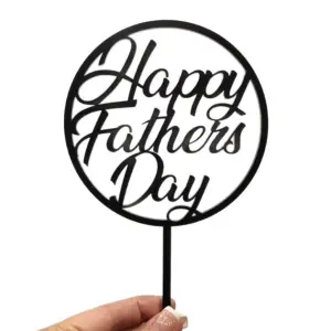 Happy Fathers day Round cake topper