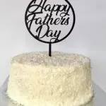 Happy Fathers day Round cake topper