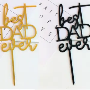 Best Dad Ever cake topper Style 18