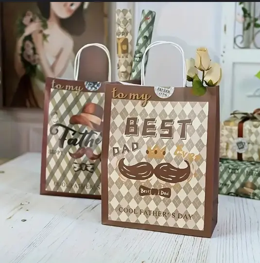 1 pcs Father's day theme carry bag
