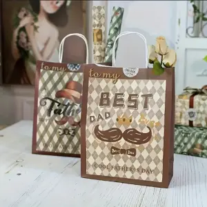 1 pcs Father's day theme carry bag