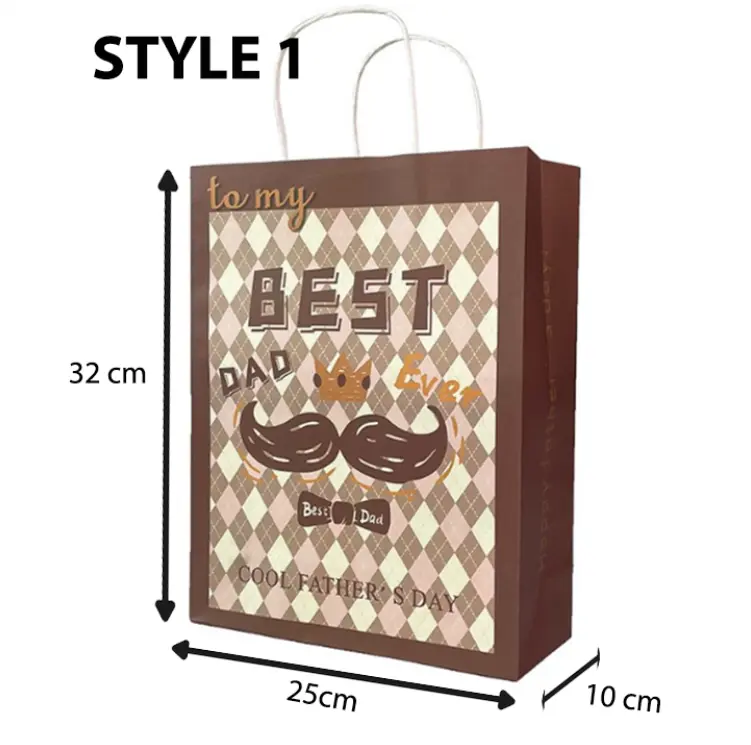 1 pcs Father's day theme carry bag