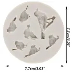 7 cavity Bird Silicone mould