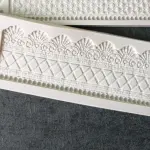 European Lace Border Fondant Silicone Chocolate Mould