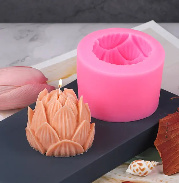3D Lotus Flower Silicone Mould for Resin,soaps ,Candle Mould