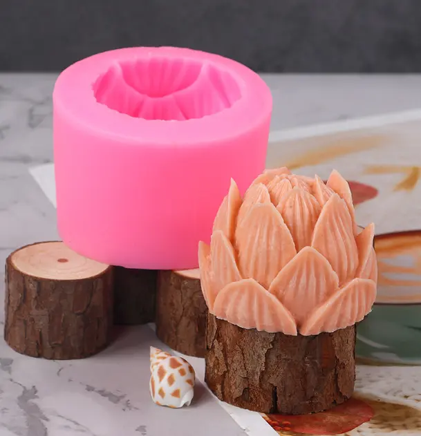 3D Lotus Flower Silicone Mould for Resin,soaps ,Candle Mould