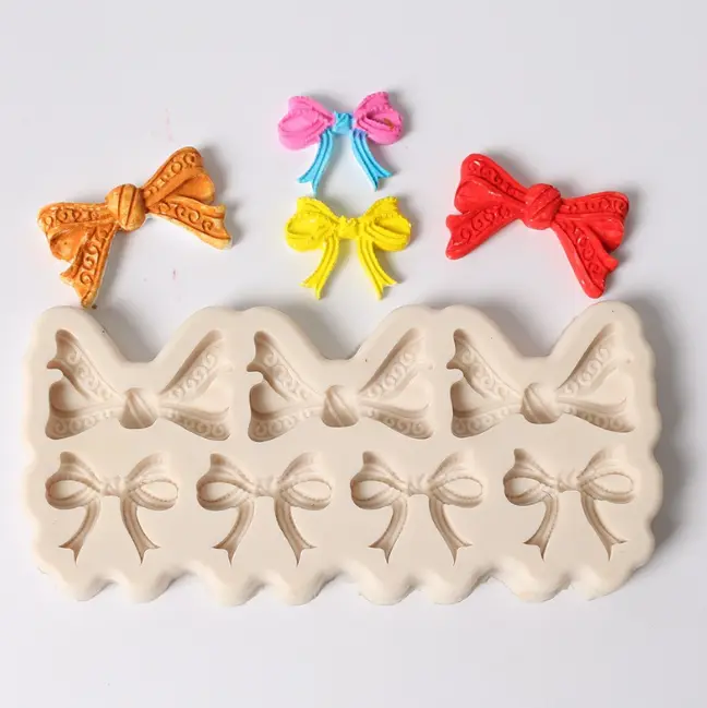 Detailed Bow Knot silicone mould Style 2