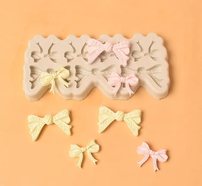 Detailed Bow Knot silicone mould Style 2