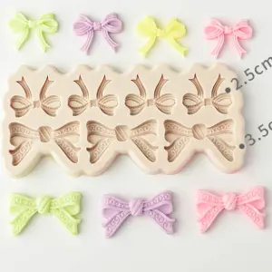 Detailed Bow Knot silicone mould Style 2