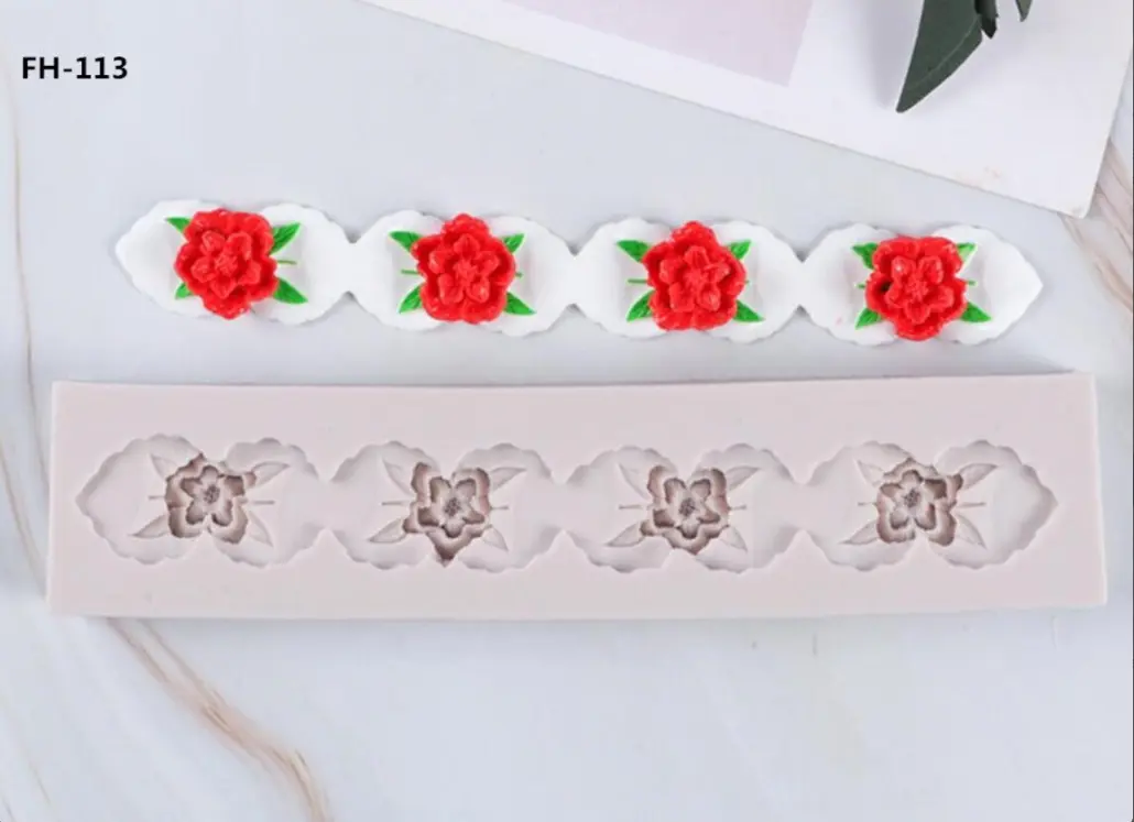 Rose flower theme Border mould